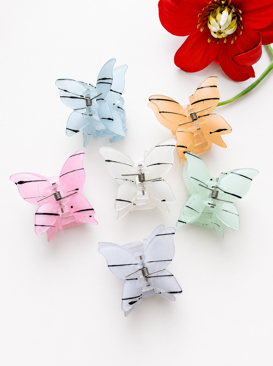 Mat finishing butterfly design line pattern