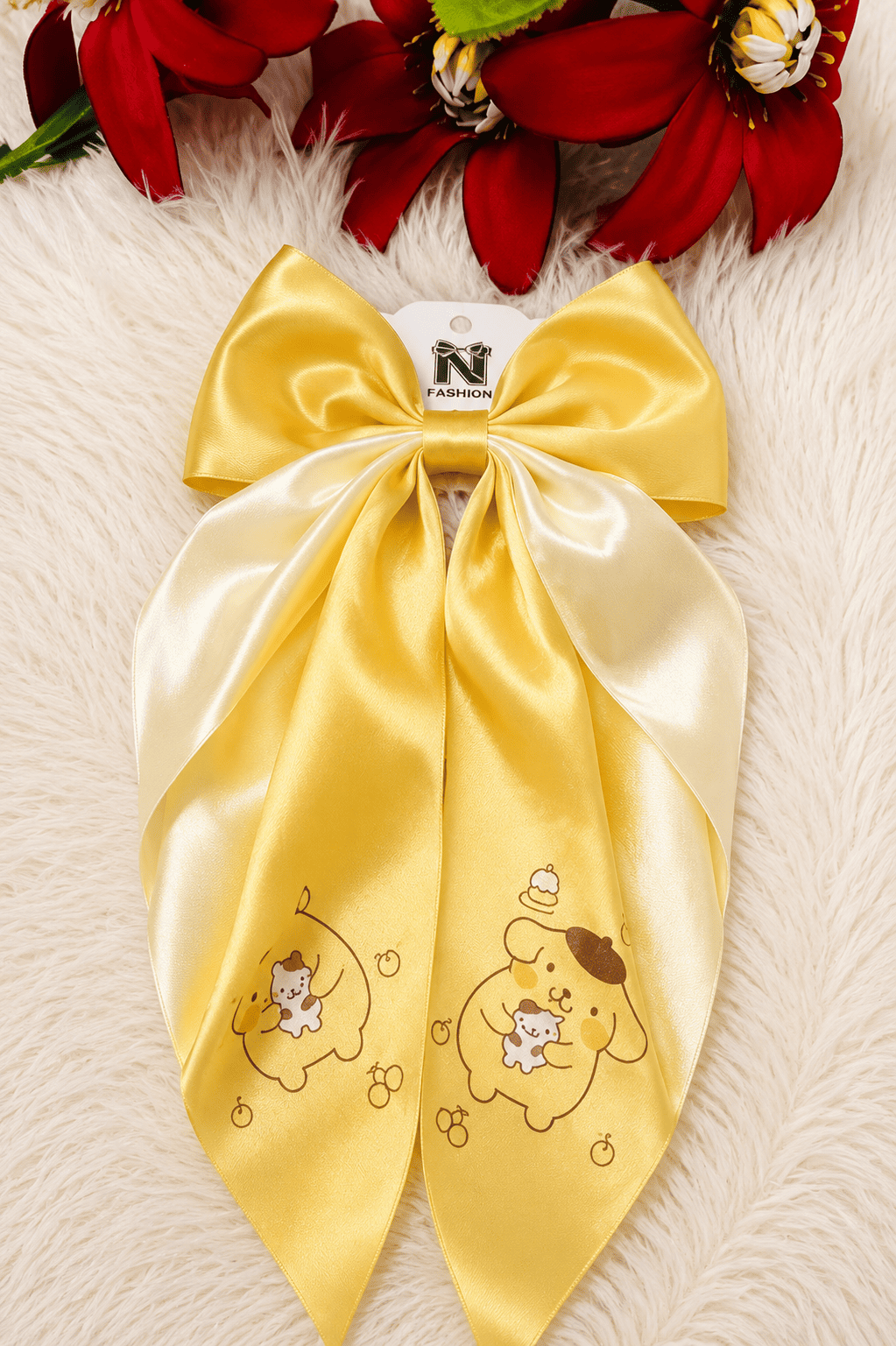Bow tail hair clip