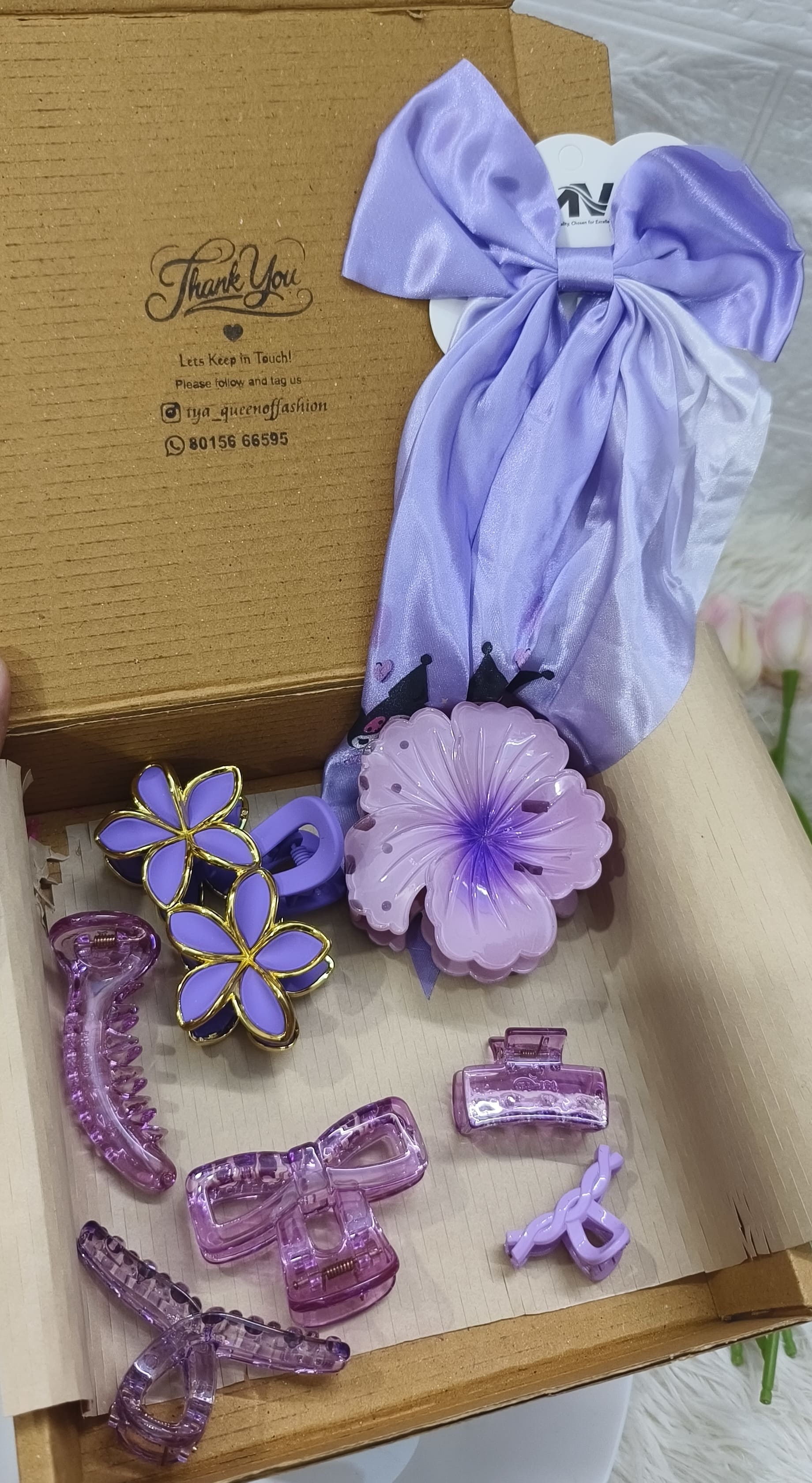 Purple hamper